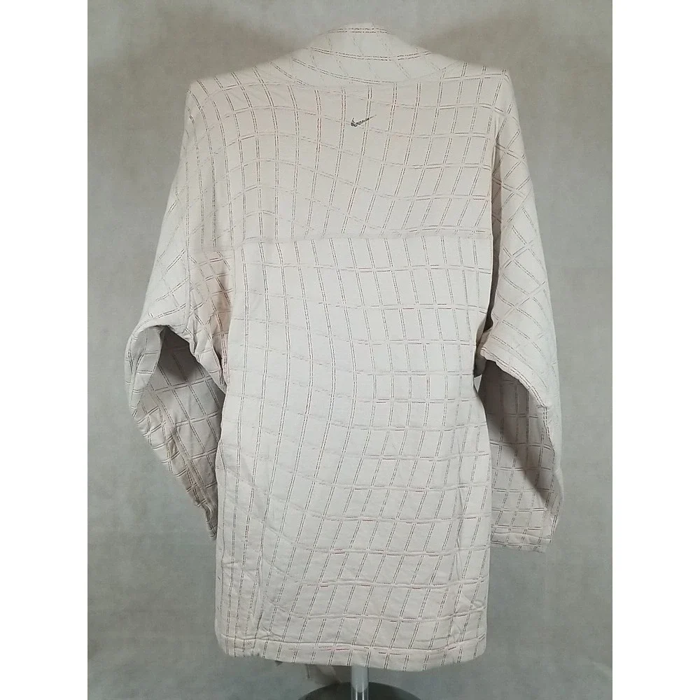 NWT Nike Womens Size 1X  Luxe Yoga Jacket Quilted Jacquard Reversible Athleisure